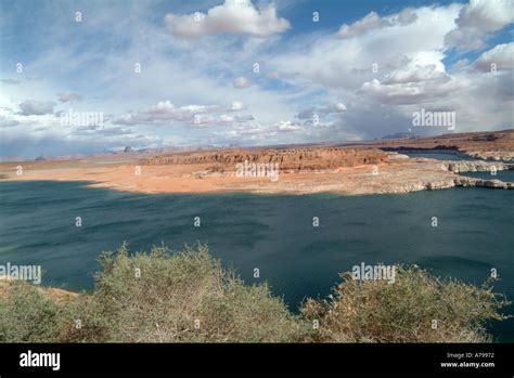 Antelope Island Lake Powell Arizona Stock Photo Alamy