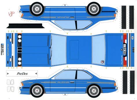papercrafts  classic bmws diy projects paper model car voiture