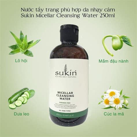 Review N C T Y Trang Sukin Micellar Cleansing Water C G Trong S N Ph M Hot Nh T N T N C