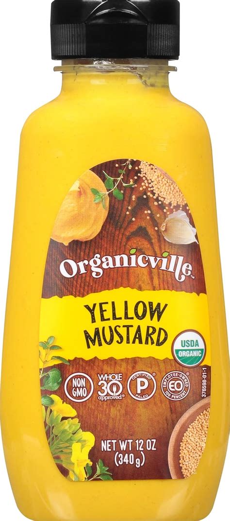 Amazon Organicville Mostaza amarilla mostaza amarilla orgánica