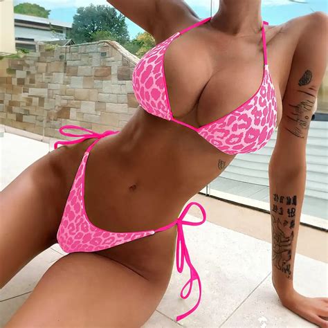 Sexy Brazilian String Thong Bikini Swimwear Set New Texas Republic