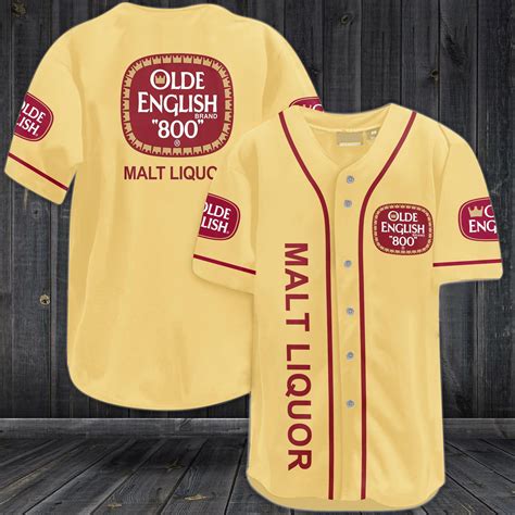 Olde English 800 Malt Liqour Baseball Jersey Design Trend