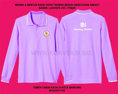 Kaos Polo Ibi Ikatan Bidan Indonesia Berkerah Lengan Panjang