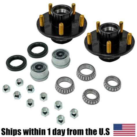 5 Lugs Trailer Idler Hub Kits 5 On 5 5x5 For 3500 Lbs Trailer Axle Kit Ebay