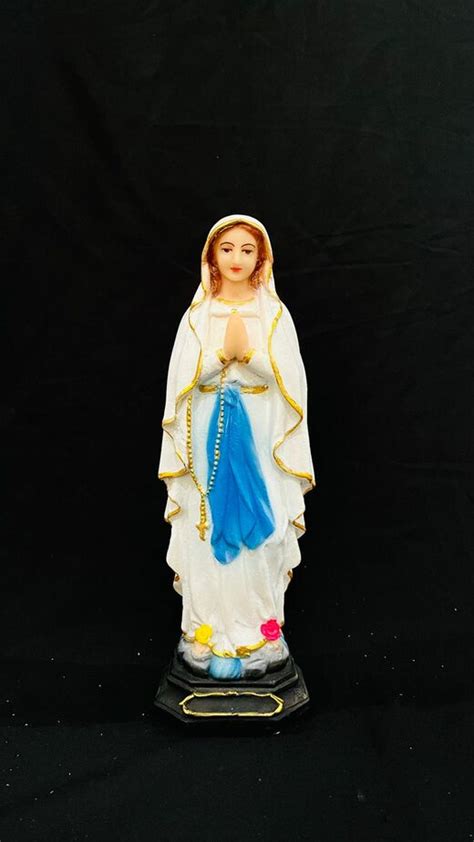 Inch Poly Marble Our Lady Of Lourdes Statue