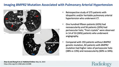 Imaging Features In Bmpr Mutationassociated Pulmonary Arterial