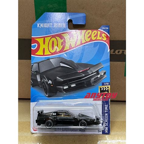 Hot Wheels Tela De Rodas Quentes Kitt K I T T Super Pursuit Modo Modelo Escala Fundida De