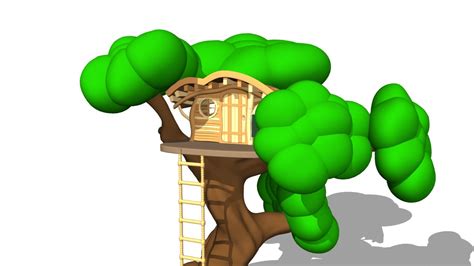 Cartoon Tree House 3d Model 10 Unknown Ma Obj Fbx Free3d