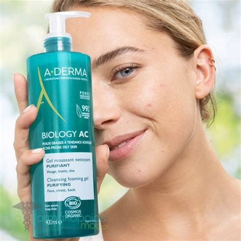 A-Derma Biology AC Αφρίζον Τζελ Καθαρισμού Προσώπου, 400ml