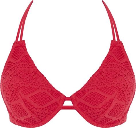 Freya SUNDANCE UW Halter Bikini Top RED Vrouwen Maat 65D Bol