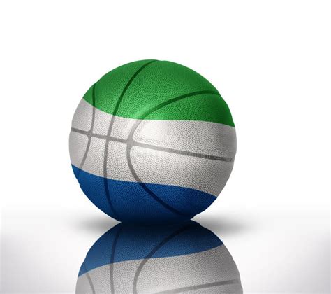 Basketball Ball National Flag Sierra Leone Stock Photos - Free