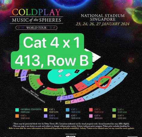 Sg Coldplay Cat Wed Jan Tickets Vouchers Event Tickets On