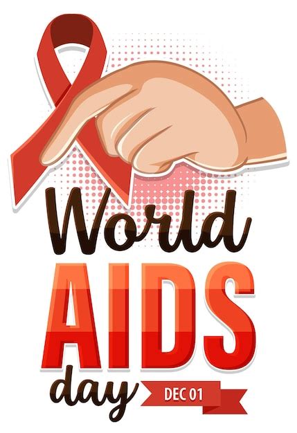 Free Vector World Aids Day Poster Design