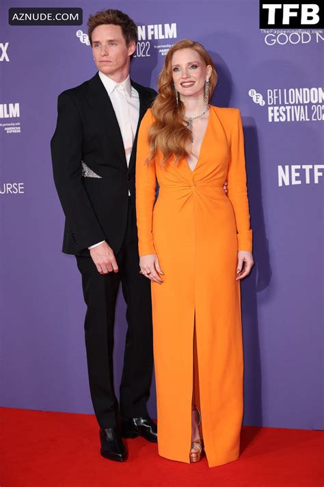 Jessica Chastain Sexy Seen Showing Off Her Hot Cleavage At The Good Nurse Premiere In London