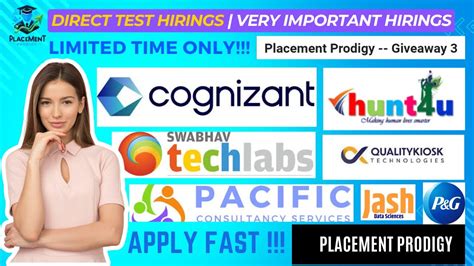 Direct Test Off Campus Drive Cognizant P G Pcs