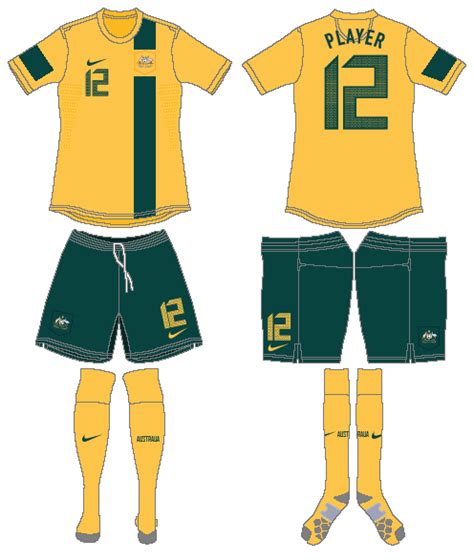 Australia Uniform Home Uniform Asian Football Confederation Afc