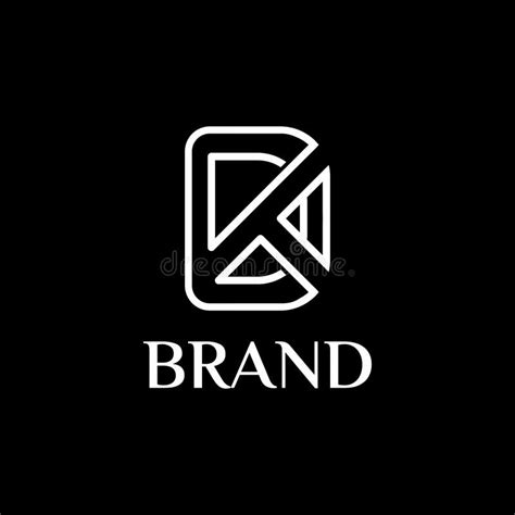 Dk Or Kd Logo Monogram Letter Vector Editable Stock Vector