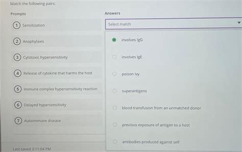Solved Match the following pairs: Prompts | Chegg.com