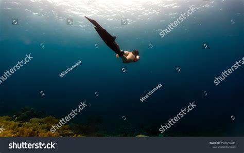 Sexy Girl Wearing Bikini Freediving Crystal库存照片1500992411 Shutterstock