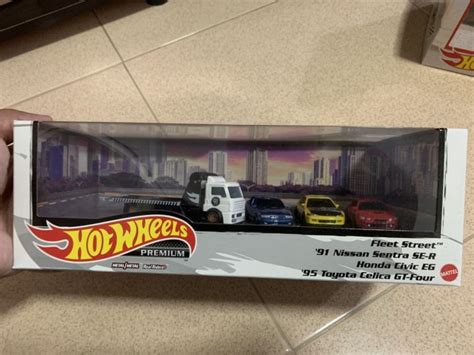 Hot Wheels Premium Nissan Sentra Honda Civic Eg Toyota Celica Fleet Street