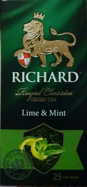 Зеленый чай в пакетиках Richard Royal Classics Lime & Mint | отзывы