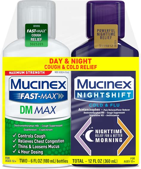 Amazon.com: Maximum Strength Mucinex FastMax DM Max & Mucinex