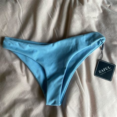 BLUE ZAFUL BIKINI SET SIZE M Perfect Depop