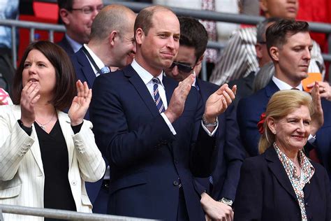 Prince William Greets Players During FA Cup Final in London