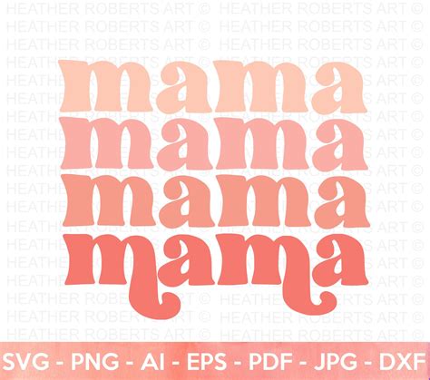 Retro Mama Svg Stacked Mama Svg Blessed Mom Svg Mom Shirt Etsy Uk