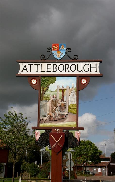 Attleborough Village Sign West Face With Gaymers Cider A Flickr