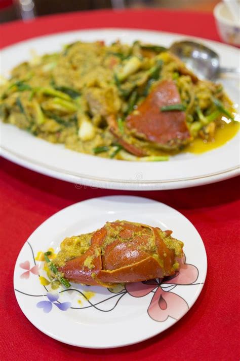 Fried Crab In Yellow Curry Or Stir Fried Crab Curry Power On R Stock