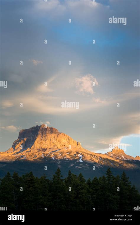 Glacier And Waterton International Peace Park Stock Photo Alamy