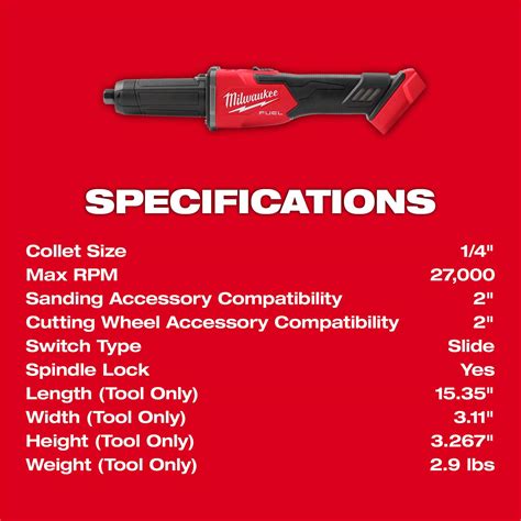 Milwaukee Tool 2939-20 Milwaukee M18 FUEL Braking Die Grinders with ...