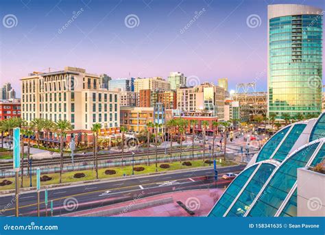 San Diego California Cityscape At The Gaslamp Quarter Stock Image