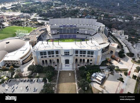 A General Overall Aerial View Of Amon G Carter Stadium At Texas
