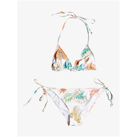 Roxy Value Line Tiki Triangle Bikini White Dressinn