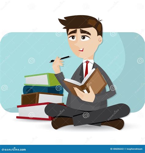 Businessman Thinking During Meditation, Cartoon Vector Illustration, Business Man Meditating ...