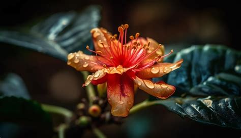 Floresta É Derivado De Flor - Flor vibrante de hibisco na floresta tropical gerada por IA | imagem ...