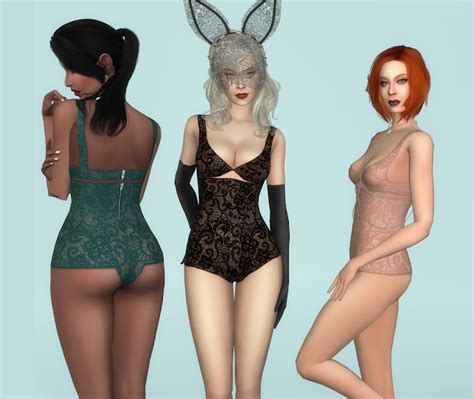 Whitecrowsims Dangerous Woman Lingerie For Female Sims