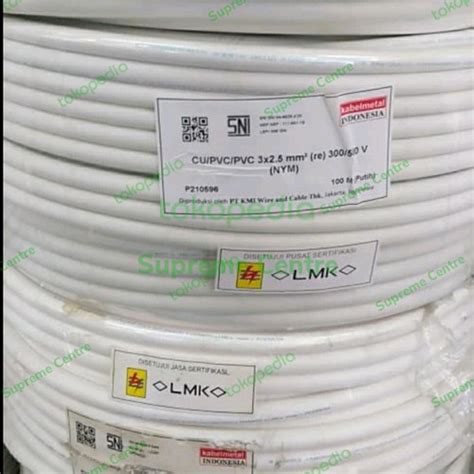Jual NYM 3x2,5 3x2.5 mm Kabelmetal / Kabelindo Roll 100 Meter - Jakarta ...