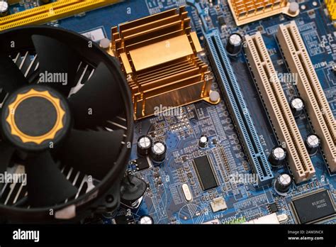 Computer Motherboard With Cooling System And Fan Computer Details And