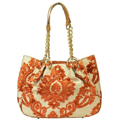 Millie F1913 Paprika Chenille Mosaic Glenda Gies