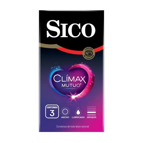 Condones Sico Clímax Mutuo 3 pzas Walmart