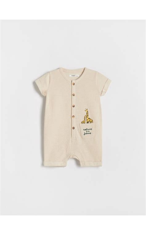 Fato Macaco Detalhe Bordado Cor NUDE RESERVED S X