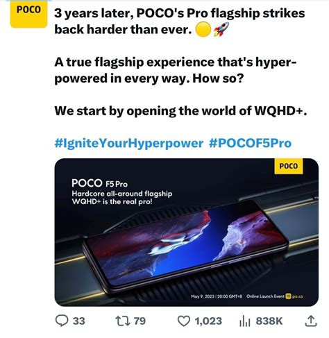 Poco F Pro Comes With Wqhd Resolution Punch Hole Display Reveals