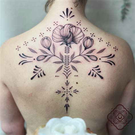 Ornamental Floral Back Piece For The Lovely Staceydrury21 🌸🖤 Done At