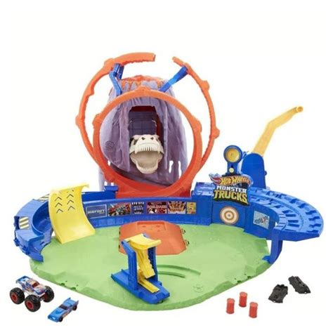 Hot Wheels T Rex Vulkan Arena Und Rennstrecke Gebraucht In Ennetb Hl F R Chf Nur