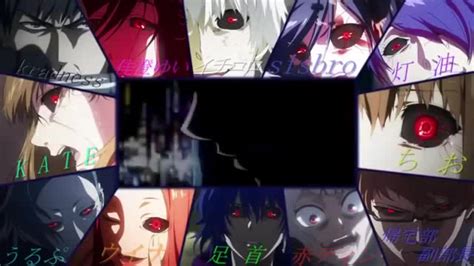 Tokyo Ghoul All Characters Singing Opening Song Unravel TK From Ling