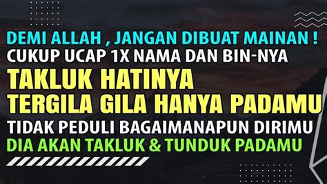 DEMI ALLAH JANGAN DIBUAT MAIN CUKUP 1X SEBUT NAMANYA LANGSUNG TAKLUK