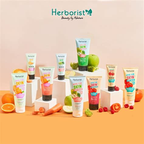 jual herborist face scrub juice  skin body serum juice  skin